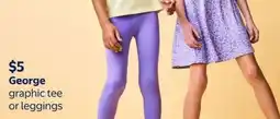 Walmart George graphic tee or leggings offer