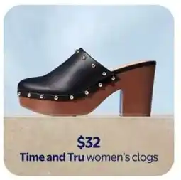 Walmart Time and Tru women's clogs offer