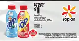 Real Canadian Superstore Yoplait Yop Drinkable Yogurt offer