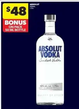 Real Canadian Liquorstore Absolut Vodka offer