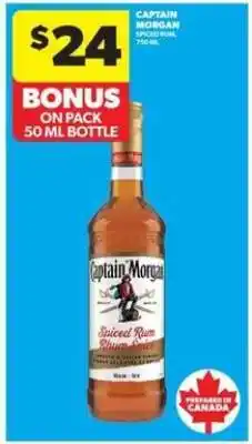 Real Canadian Liquorstore Captain Morgan Spiced Rum offer