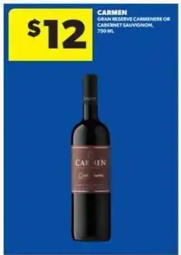 Real Canadian Liquorstore Carmen Gran Reserve offer