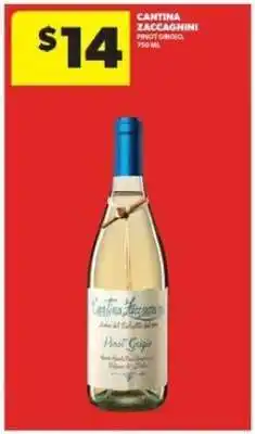 Real Canadian Liquorstore Cantina Zaccagnini Pinot Grigio offer