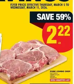 No Frills PORK COMBO CHOP offer
