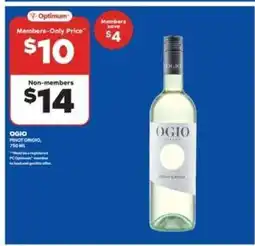 Real Canadian Liquorstore OGIO PINOT GRIGIO, 750 ML offer