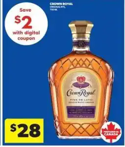 Real Canadian Liquorstore Crown Royal Original Rye offer