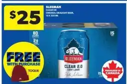 Real Canadian Liquorstore Sleeman Clear or Original Draught Beer offer
