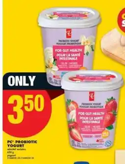 No Frills PC Probiotic Yogurt offer