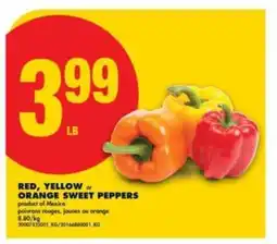 No Frills RED, YELLOW OR ORANGE SWEET PEPPERS offer