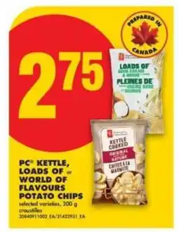 No Frills PC Kettle, Loads Of or World of Flavours Potato Chips offer