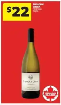 Real Canadian Liquorstore Tinhorn Creek Pinot Gris offer