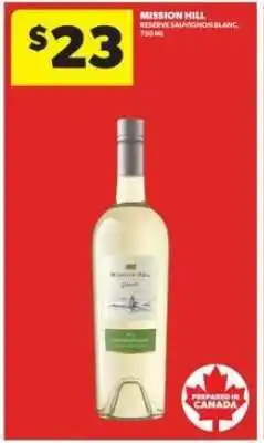 Real Canadian Liquorstore Mission Hill Reserve Sauvignon Blanc offer