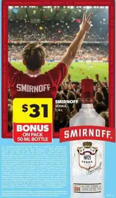 Real Canadian Liquorstore Smirnoff Vodka offer