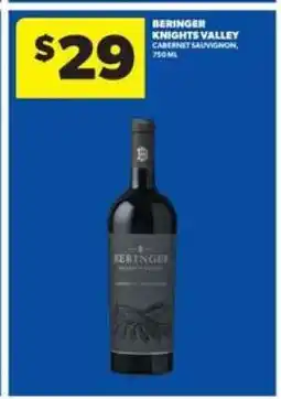 Real Canadian Liquorstore Beringer Knights Valley offer