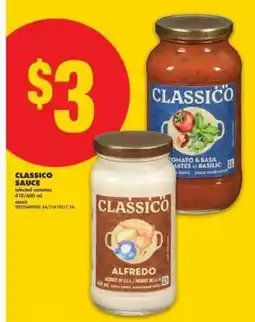 No Frills CLASSICO SAUCE offer