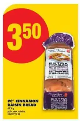 No Frills PC Cinnamon Raisin Bread offer