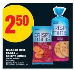 No Frills Quaker Rice Cakes or Crispy Minis offer