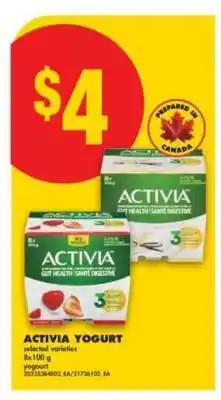No Frills Activia Yogurt offer