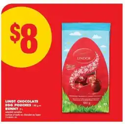 No Frills LINDT CHOCOLATE EGG POUCHES offer