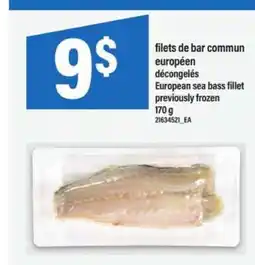 Maxi filets de bar commun européen offer
