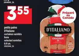 Maxi petits pains D'Italiano offer