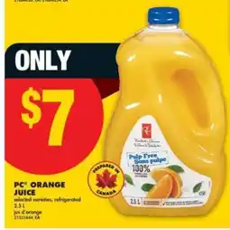 No Frills PC Orange Juice offer