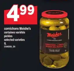 Maxi cornichons Moishe's offer