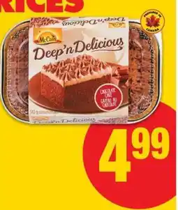 No Frills McCain Deep'n Delicious Chocolate Cake offer