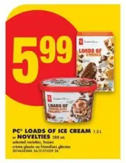 No Frills PC Loads of Ice Cream or Novelties offer