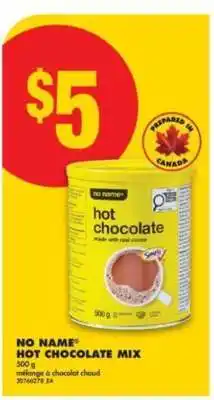 No Frills NO NAME HOT CHOCOLATE MIX offer
