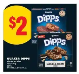 No Frills QUAKER DIPPS offer