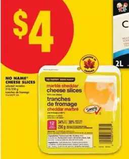 No Frills no name cheese slices offer