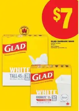 No Frills GLAD GARBAGE BAGS offer
