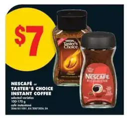 No Frills NESCAFÉ OR TASTER’S CHOICE INSTANT COFFEE offer