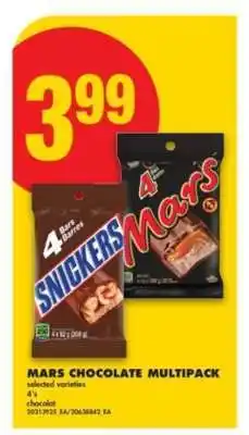 No Frills MARS CHOCOLATE MULTIPACK offer