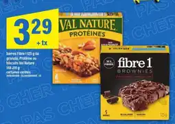 Maxi Val Nature Protéines et Fibre 1 Brownies offer