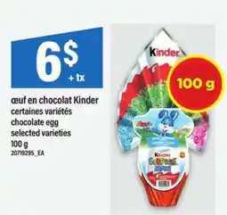 Maxi Kinder œuf en chocolat offer