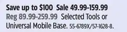 Canadian Tire Mastercraft Selected Tools or Universal Mobile Base offer