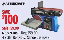Canadian Tire Mastercraft 4 x 36˝ Belt/Disc Sander offer