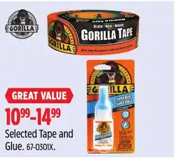 Canadian Tire GORILLA Selected Tape and Glue offer
