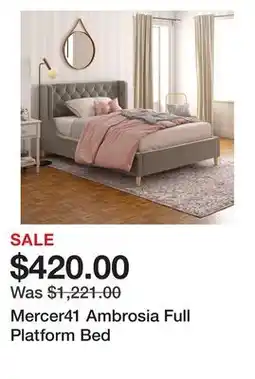 Wayfair Mercer41 Ambrosia Full Platform Bed offer