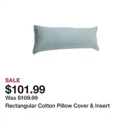 Wayfair Rectangular Cotton Pillow Cover & Insert offer