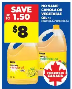 Real Canadian Superstore NO NAME CANOLA OR VEGETABLE OIL offer