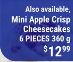 M & M Food Market Mini Apple Crisp Cheesecakes offer
