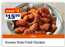 M & M Food Market Korean Style Fried Chicken offer