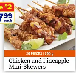M & M Food Market Chicken and Pineapple Mini-Skewers offer
