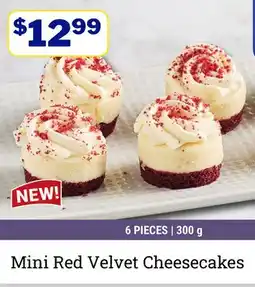 M & M Food Market Mini Red Velvet Cheesecakes offer