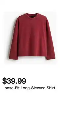 H&M Loose-Fit Long-Sleeved Shirt offer
