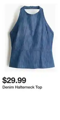 H&M Denim Halterneck Top offer