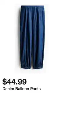 H&M Denim Balloon Pants offer